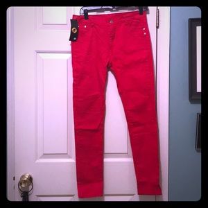 Red Pants - Skinny Size 8